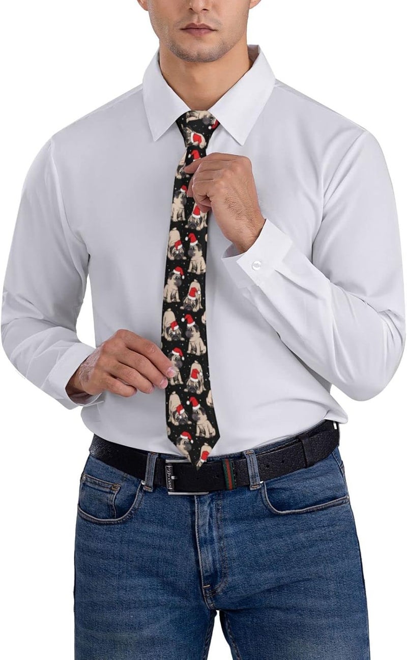 Yilad Tie for Men and Boy Novelty Fun Full Print Men's Necktie Skinny Fashion Narrow Wide - Image 4
